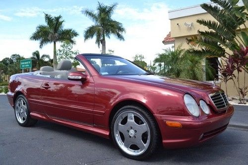 Clk430 florida convertible navigation chrome amg wheels serviced leather v8 65k