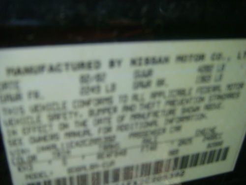 Nissan 2002 Altima Black 4 Door S, image 6