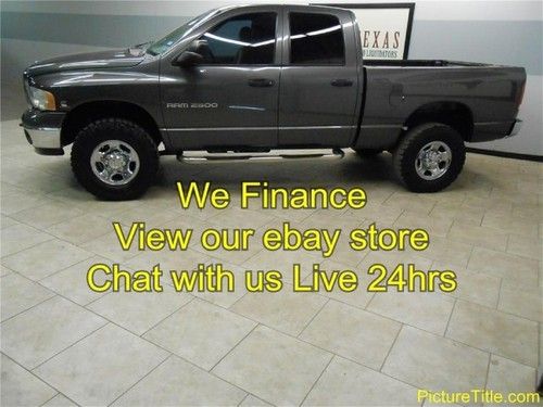 04 ram 2500 4x4 quad cab 5.9 cummins diesel finance texas