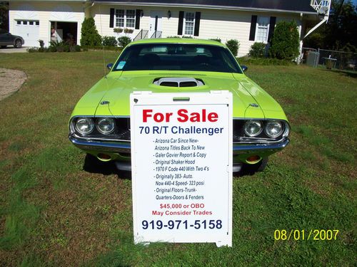 1970 dodge challenger r/t arizona car from new ,restored,show or street car