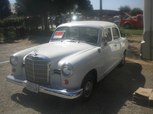 Mercedez 190d white gray 4 cyl diesel rwd manual sedan