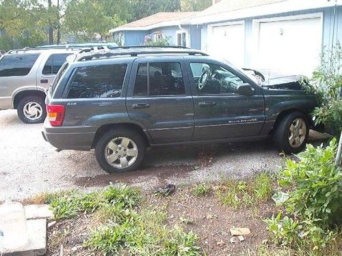 2001 jeep grand cherokee laredo sport utility 4-door 4.0l frontend damage