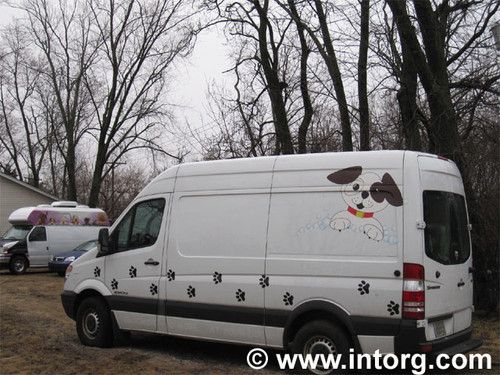 Pet grooming van wagn tails hybrid 3.0 mercedes-benz turbo diesel dodgesprinter