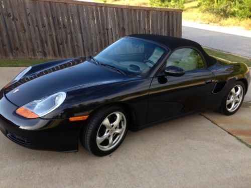 2001 porsche boxster 2.1 liter, black convertible