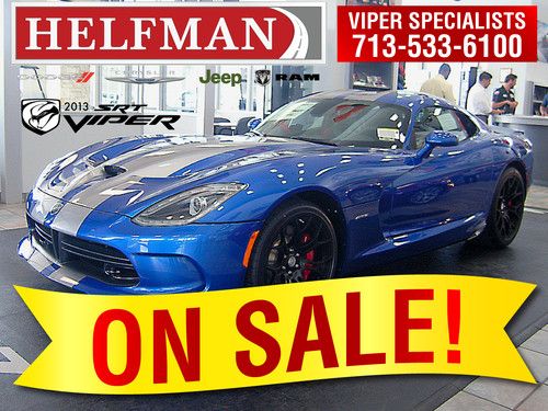 All-new! 2013 srt viper gts - was $144,340 msrp +ttl | now! $129,995+ttl