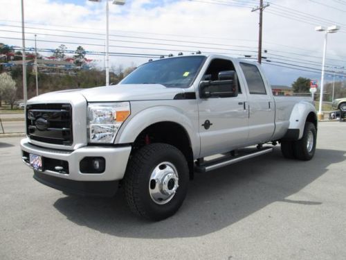 2013 ford f-350 crew lariat fx4 nav sunroof rear camera lifted w/black out pkg