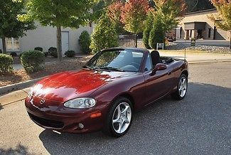 2003 miata ls 5spd red,all power 12k original miles like new in &amp; out