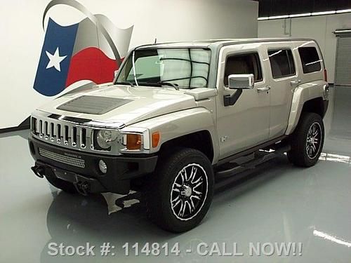 2007 hummer h3 4x4 sunroof htd leather 20&#034; wheels 53k texas direct auto