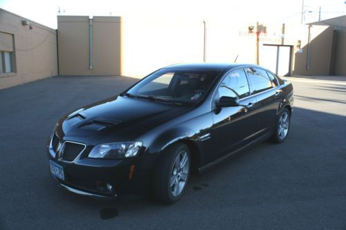 2008 pontiac g8 gt sedan 4-door 6.0l v8, panther black metallic. no reserve!
