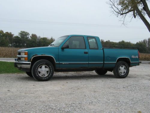 1995 chevrolet k1500 silverado extended cab pickup 2-door 5.7l 4x4 4wd
