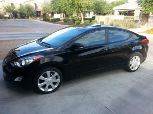 2011 hyundai elantra limited - black - 37k mi - leather - alloy - moonroof 38mpg