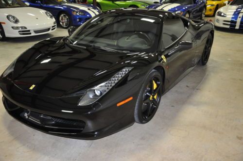 2010 Ferrari 458 Italia Black Black Exceptionaly Nice Car Yellow Stiching, US $249,995.00, image 69
