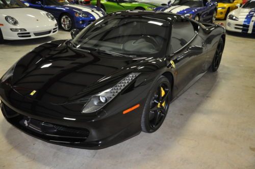 2010 Ferrari 458 Italia Black Black Exceptionaly Nice Car Yellow Stiching, US $249,995.00, image 70