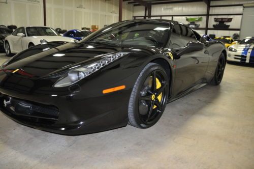 2010 Ferrari 458 Italia Black Black Exceptionaly Nice Car Yellow Stiching, US $249,995.00, image 85