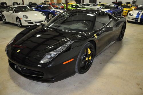 2010 Ferrari 458 Italia Black Black Exceptionaly Nice Car Yellow Stiching, US $249,995.00, image 86
