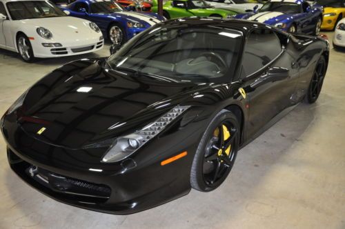 2010 Ferrari 458 Italia Black Black Exceptionaly Nice Car Yellow Stiching, US $249,995.00, image 87
