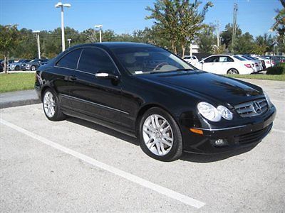 2009 mercedes benz clk350 coupe clean carfax low mileage clk non smoker black