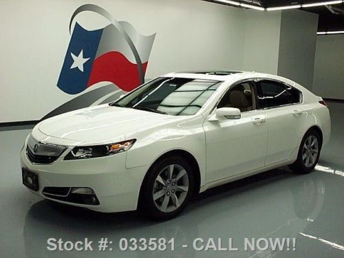 2012 acura tltech htd leather sunroof nav rear cam 17k texas direct auto