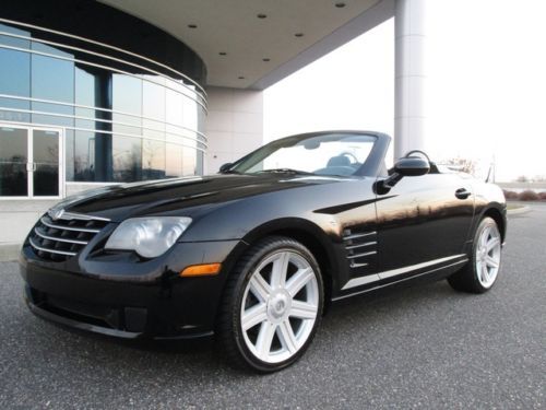 2005 chrysler crossfire convertible 6 speed manual black 52k miles rare find