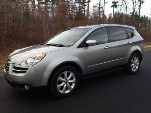 2006 subaru tribeca limited awd-sunroof-htd seats-leather-3.0l v6-1 owner-silver
