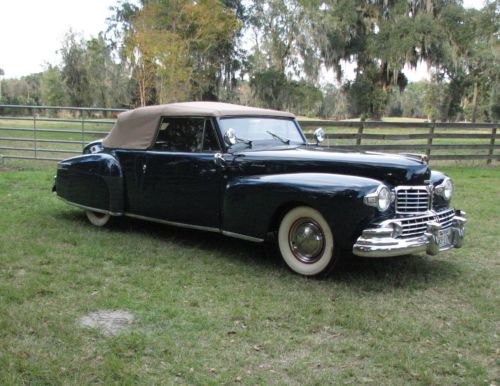 1948 lincoln continental convertible ,older restoration ,super original survivor