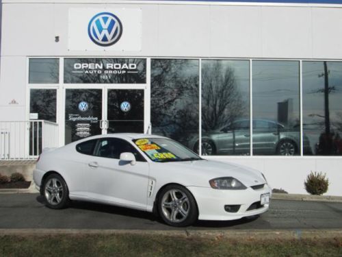 2006 hyundai tiburon sporty 2-tone interior gt auto trans v6 low reserve