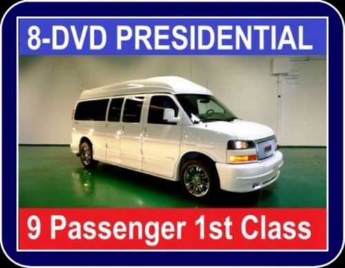 8 dvd theater presidential, 29&#034; tv , 9 passenger custom conversion van,