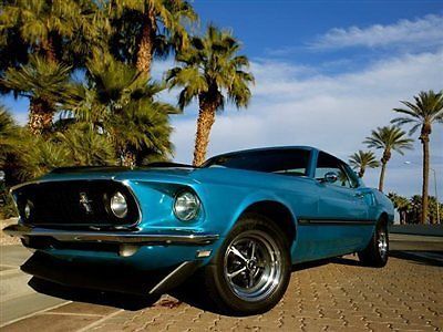1969 ford mustang mach 1 california black plate 4 speed special order no reserve