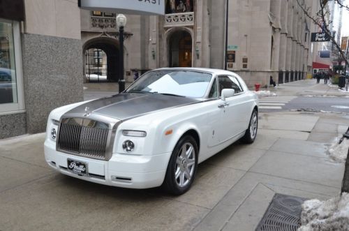 09 rolls royce phantom coupe.  english white with smoke grey.