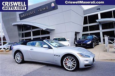 2011 maserati granturismo convertible sport low mileage certified cpo loaded nav