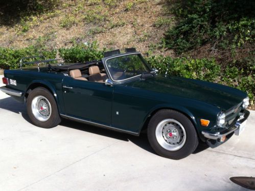 1974 triumph tr-6 jaguar british racing green