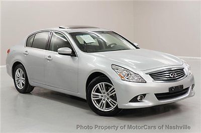 7-days *no reserve* &#039;11 g37 x awd premium xenon bose carfax warranty 1-owner