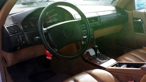 1991 91 WHITE MERCEDES BENZ 500 SL 500SL ROADSTER CONVERTIBLE AMG WHEELS LOW RES, image 10