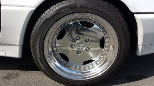 1991 91 WHITE MERCEDES BENZ 500 SL 500SL ROADSTER CONVERTIBLE AMG WHEELS LOW RES, image 17
