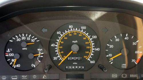 1991 91 WHITE MERCEDES BENZ 500 SL 500SL ROADSTER CONVERTIBLE AMG WHEELS LOW RES, image 22