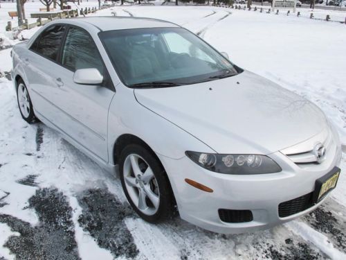 2008 mazda 6 sedan silver 4 door clean