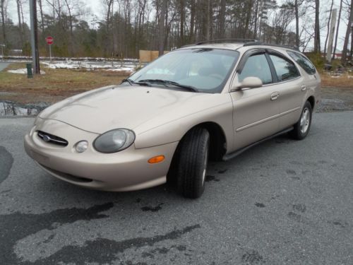 1999 ford taurus se wagon gold gas saver clean low miles family car  no reserve