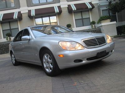 02 mercedes benz s430 sedan s500 *only 87k miles* heated seats tx owned sunroof