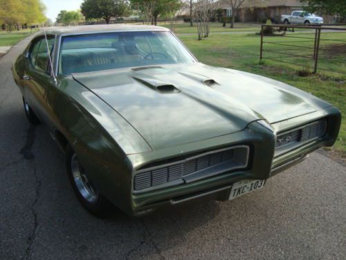 1968 pontiac gto barn find matching # rust free