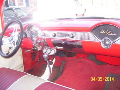 1955 Chevrolet Belair 2 Door Sedan Post V-8 Auto PS Disc Brakes, image 9