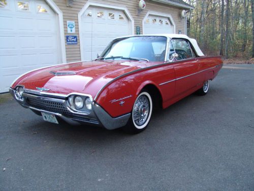 1962 ford thunderbird sport roadster, low miles, spectacular