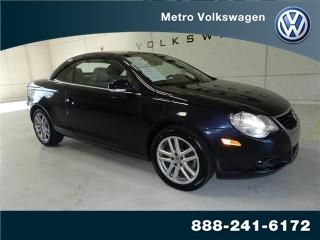 2008 volkswagen eos 2dr conv dsg lux  navigation heated leather seats vw cert