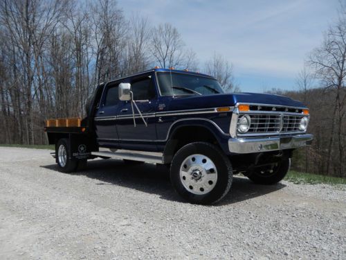 1977 ford f-250 crew cab on dodge 3500 chassis 6.7 cummins f-350 f-450 video!!