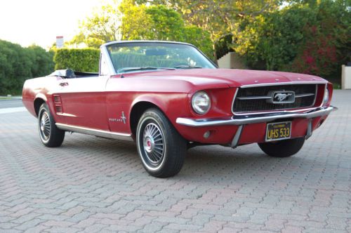 1967 ford mustang convertible v8 stick shift california car 1965 1966 1968 1969