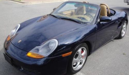 1997 porsche boxster dark blue, saddle interior great condition