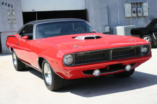 1970 cuda 440ci 6-pax period correct block numbers matching trans shaker hood