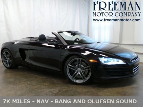 2011 audi r8 4.2 r8 4.2 spyder one owner low 7k miles