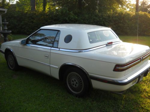 1991 chrysler tc maserati base convertible 2-door 3.0l