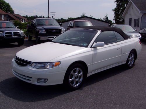 2001 toyota solara convertible low miles