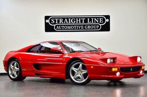 1997 ferrari f3550 berlinetta coupe 6-speed red tan low miles